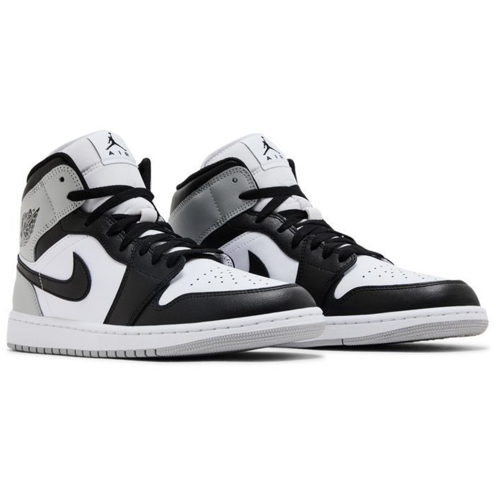 Jordan 1 Mid White Black Light Smoke Grey DQ8426-101 Mens 11 Sneaker